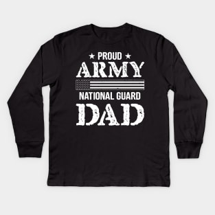 Proud Army National Guard Dad Kids Long Sleeve T-Shirt